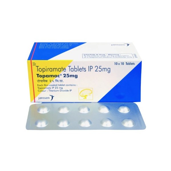 トピナジェネリック Topamac 25mg 100錠ジョンソン・エンド・ジョンソン   ヤンセン製品