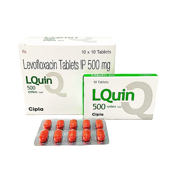 クラビットジェネリック500mg100錠（エルクイン） ★LQUIN★レボフロキサシン
