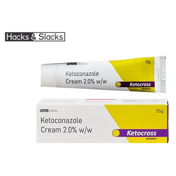 ★ケトコナゾール クリーム 2% ★ Ketocross Cream★ 55g大容量 X 3個 / 6個セット★