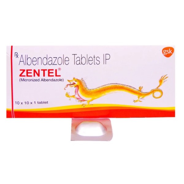 アルベンダゾール400mg ZENTEL  100錠大容量 GSK製
