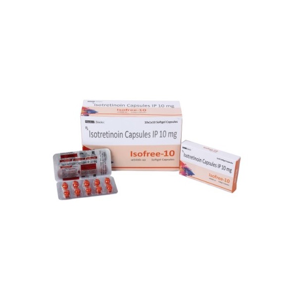 イソトレチノイン (アキュテイン) Isofree10mg 100カプセル