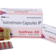 イソトレチノイン (アキュテイン) Isofree 30mg 100カプセル