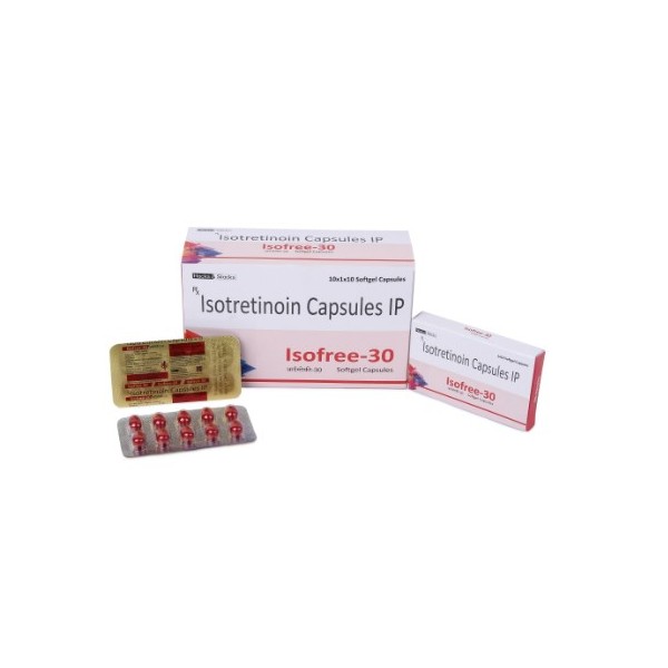 イソトレチノイン (アキュテイン) Isofree 30mg 100カプセル
