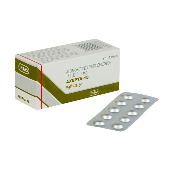★ADHD治療★[ストラテラジェネリック]アクセプタ18mg 【1箱100錠】