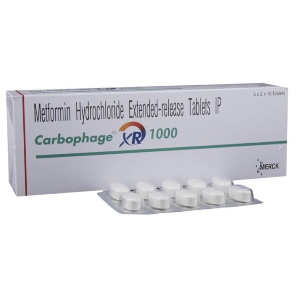 カーボフェイジ 1000mg 100錠（メトホルミン）メトグルコジェネリック