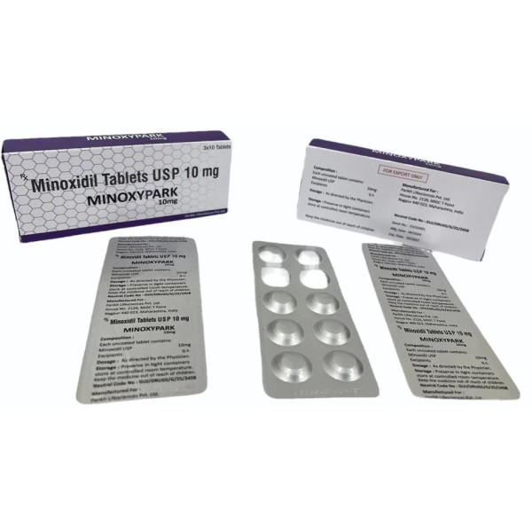 FDA承認 男性型脱毛（AGA）ミノキシジルタブレット (Minoxypark) 10mg 30錠