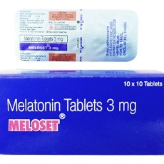 睡眠誘導剤メラトニン3mg メロセット  meloset 100錠